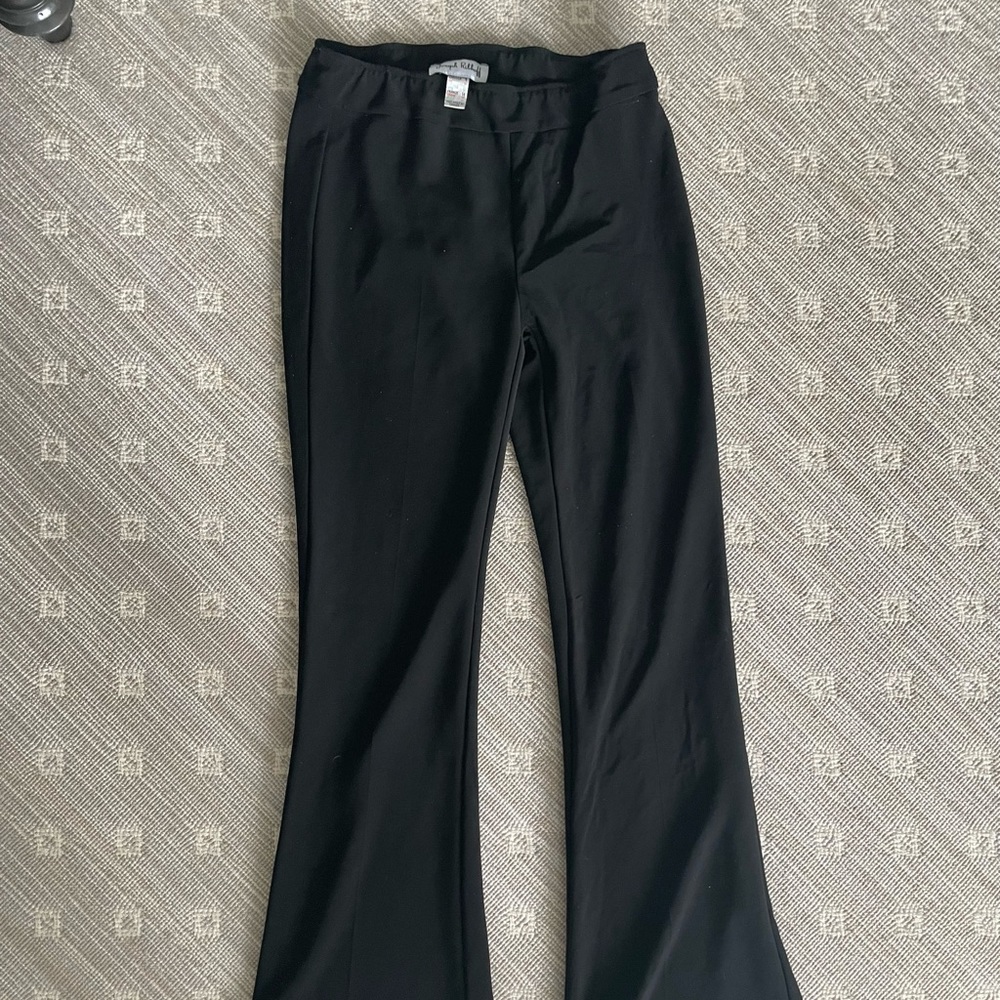 Black Flared Business Casual Pants